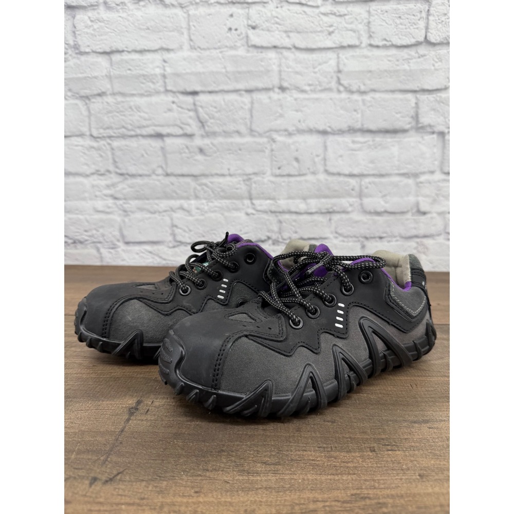 Terra Spider Women Safety Shoes Black Purple Composite Toe ESR Work Sneakers 7.5